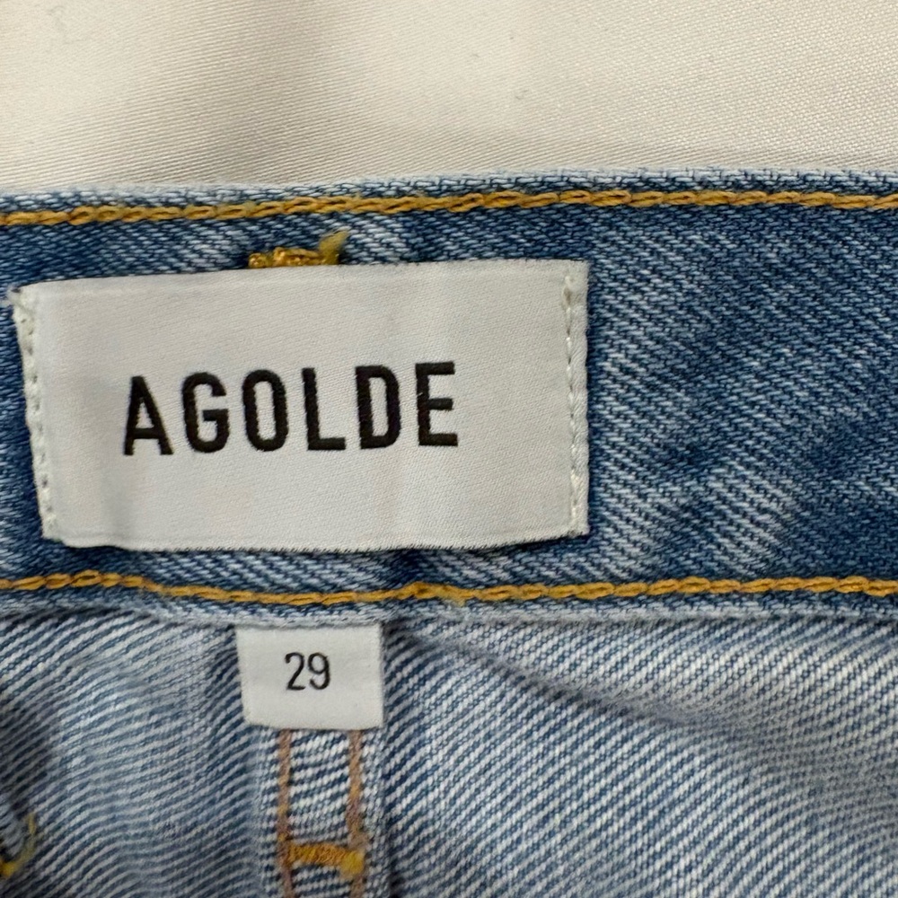Agolde Parker Distressed Jean Shorts - Picture 6 of 7